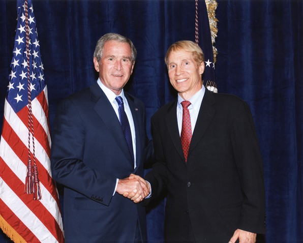 Dr. Larry Farwell and
                                      President George Bush 3