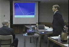 Dr. Larry Farwell testifies in court in
                            the Harrington case